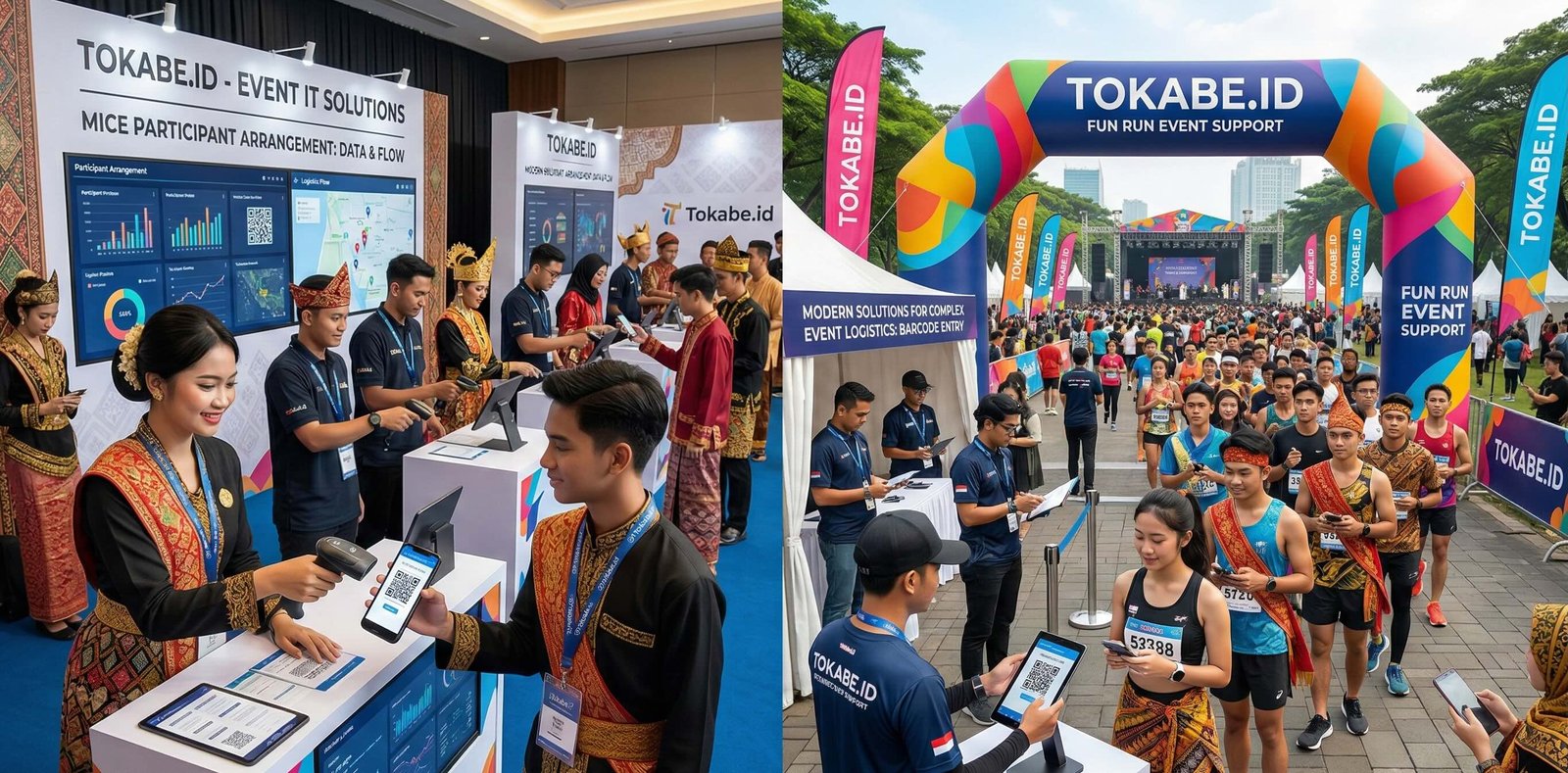 Banner hero Tokabe.id - EVENT IT SOLUTIONS - SPECIALIZED EVENT
IT SOLUTIONS »

Participant Arrangement: Technical management of attendee data and flow.

Fun Run Technology: Specialized IT support for sporting and community events.

Modern solutions for complex event logistics.