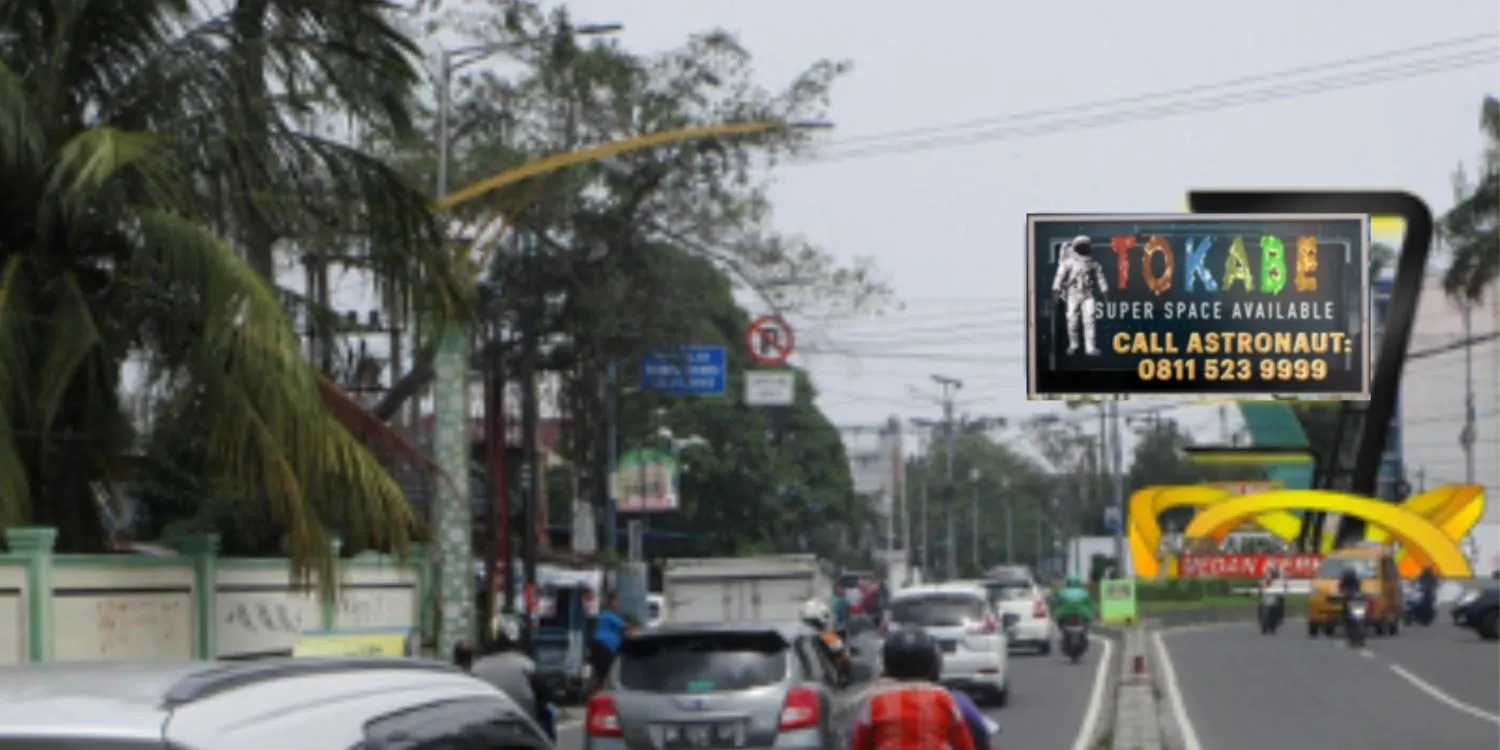 Layanan Videotron DOOH Tokabe.id - Jl. Juanda Simp. Jl. Samanhudi (Tugu Juanda), Medan, Sumatera Utara, Indonesia - Harga videotron Medan per bulan