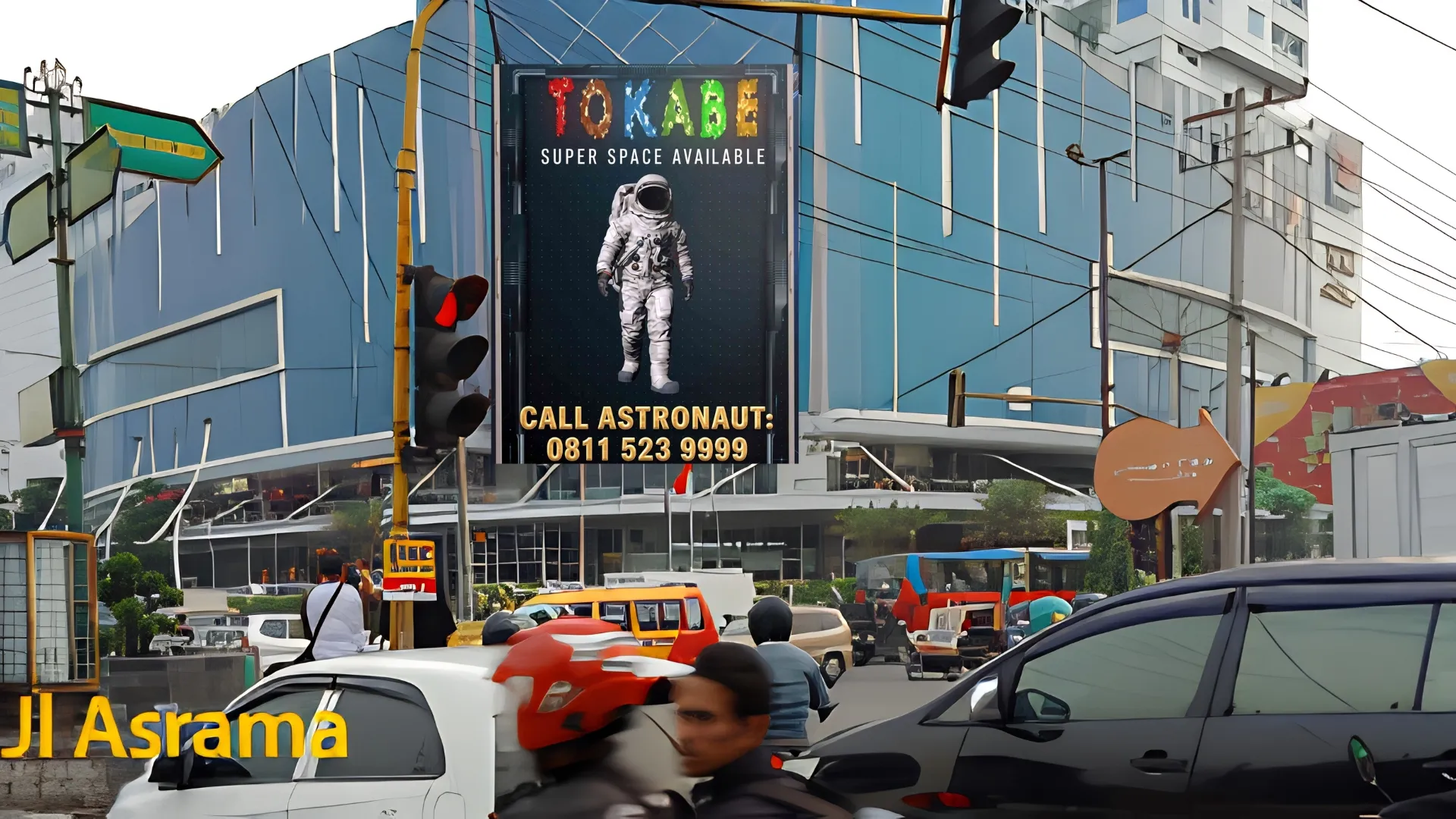 Layanan Videotron DOOH Tokabe.id - Jl. Gatot Subroto Simp. Jl. Ringroad (Manhattan Times Square), Medan - Billboard Jl. Gatot Subroto Medan