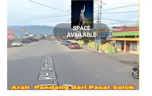 Sewa Reklame Billboard Tokabe.id - Jl. KH. Ahmad Dahlan (dekat Bank BNI), Kota Solok, Provinsi Sumatera Barat - Titik billboard strategis Medan
