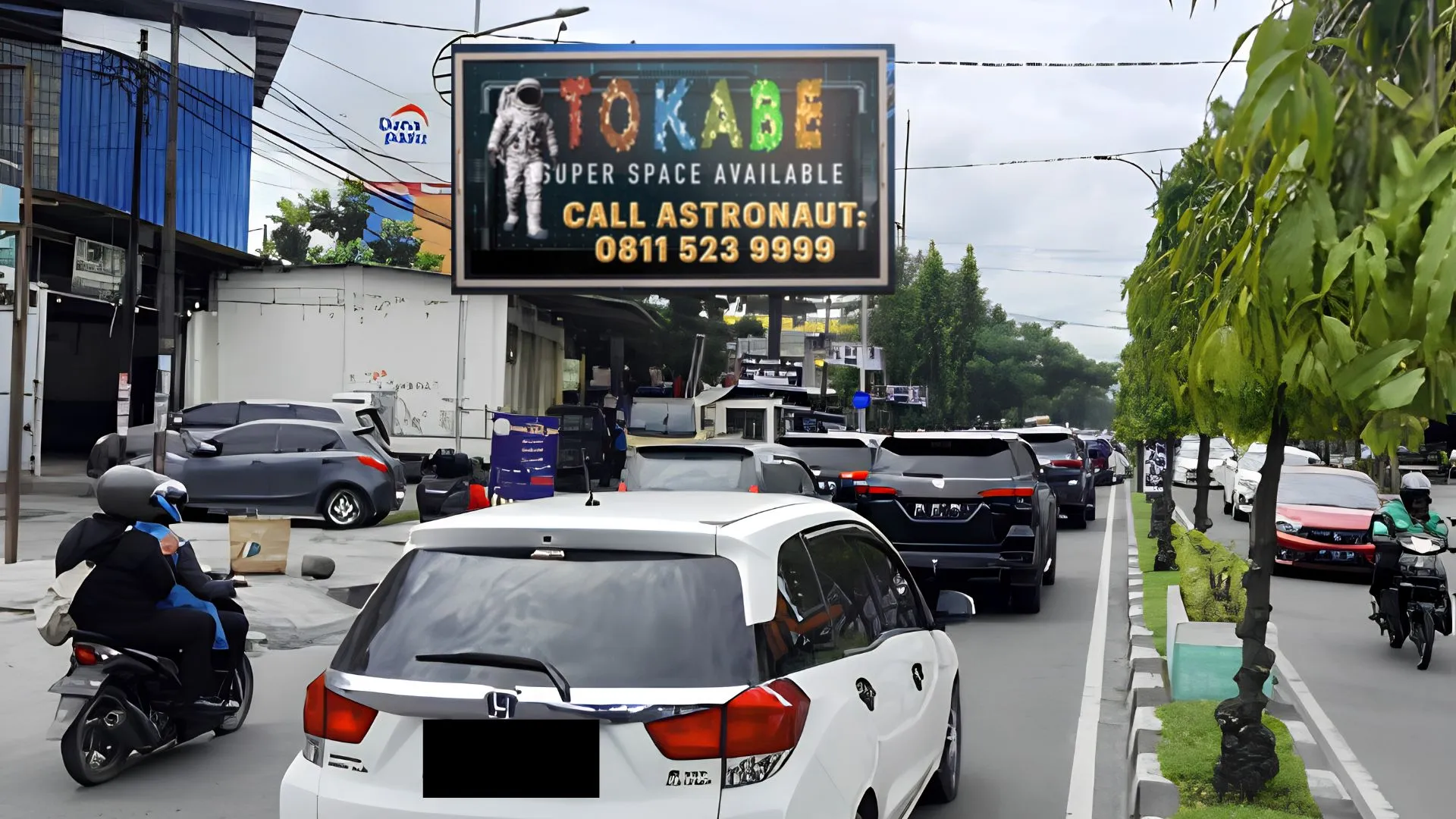 Sewa Reklame Billboard Tokabe.id - Jl. Setia Budi Simp. Jl. Kenanga Sari - Harga sewa billboard Medan