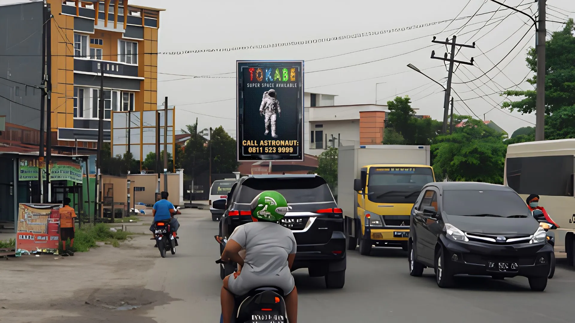 Sewa Reklame Billboard Tokabe.id - Jl. Panglima Denai (Amplas) - Sewa baliho Medan murah