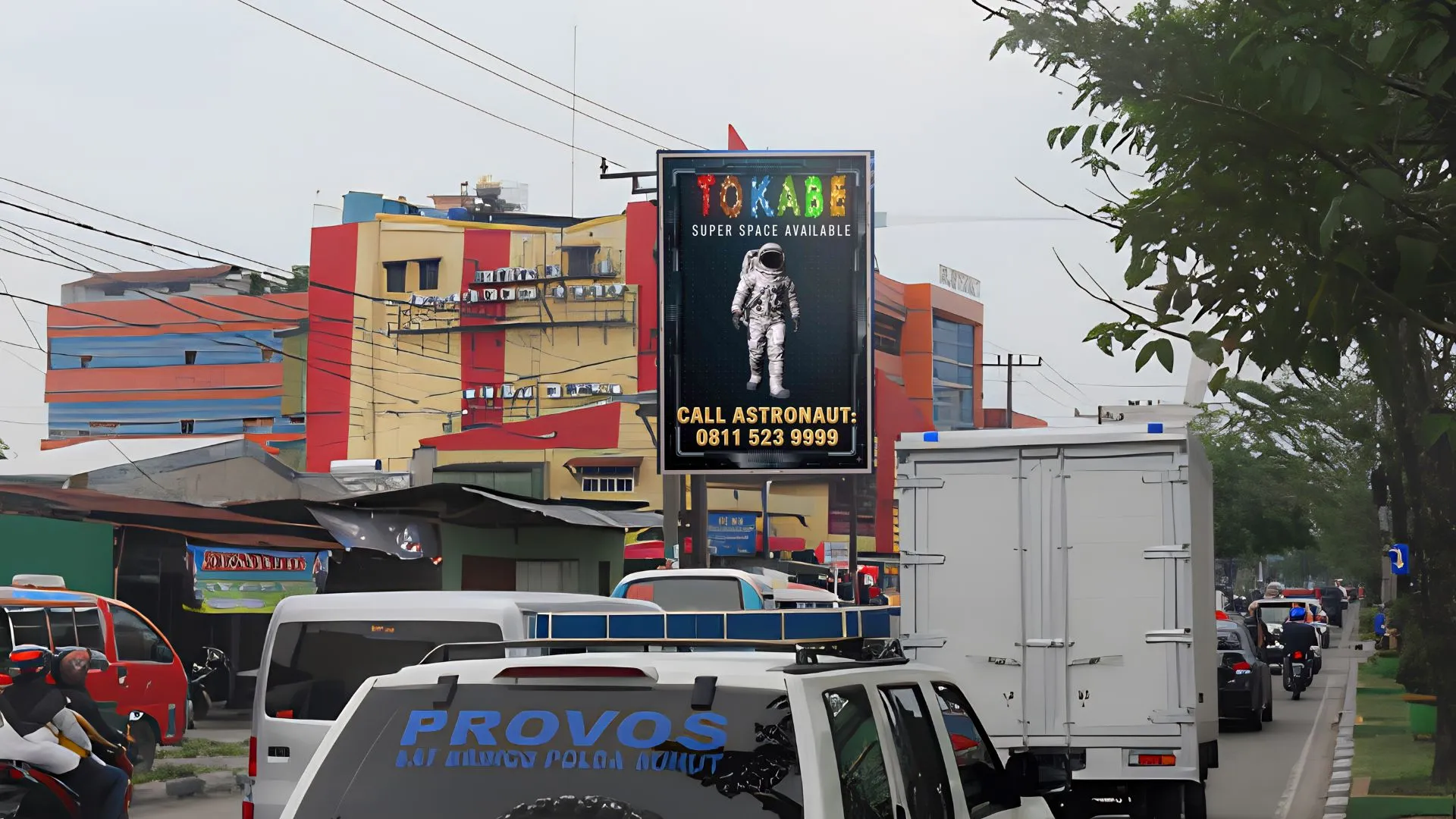 Sewa Reklame Billboard Tokabe.id - Jl. SM. Raja, Sebelah Hotel Menara Lexus - Pasang iklan billboard Medan