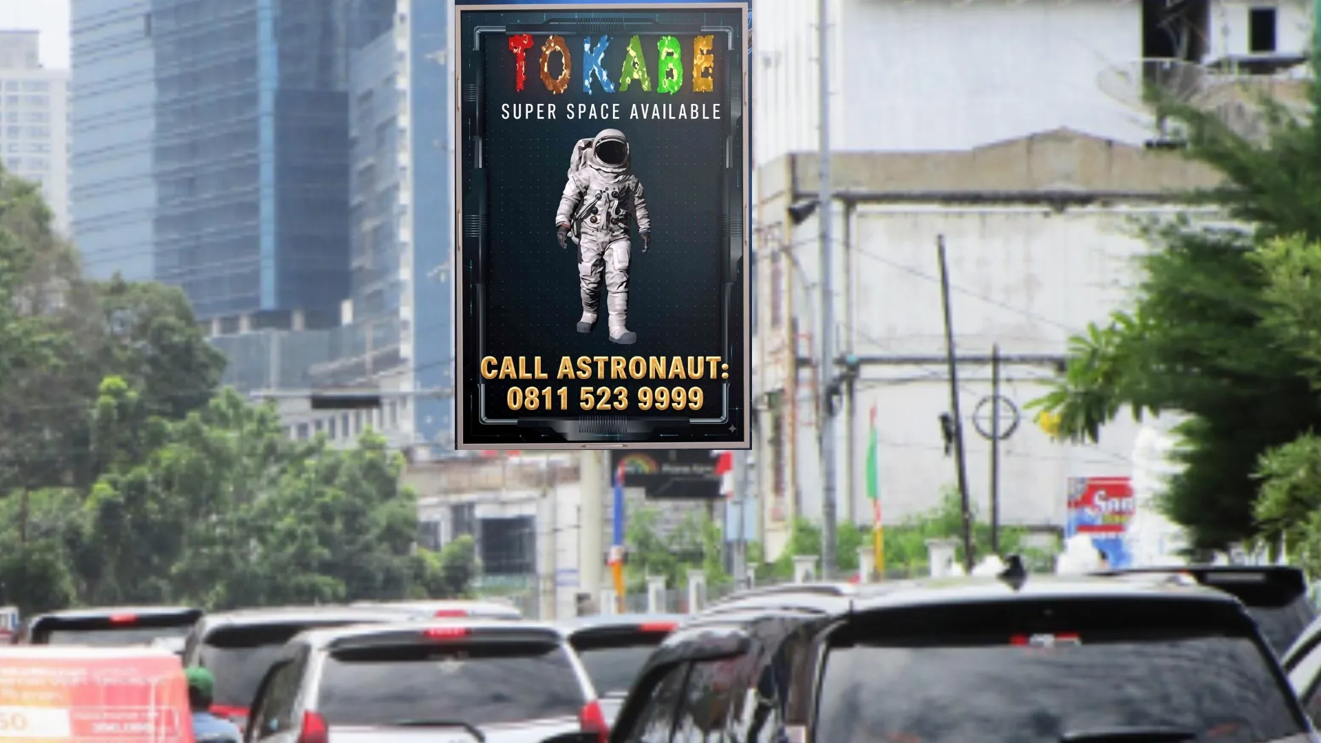 Sewa Reklame Billboard Tokabe.id - Jl. Guru Patimpus (Samping Milo Karaoke), Medan - Billboard Lintas Sumatera