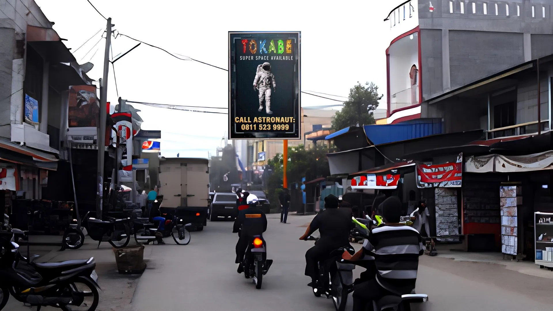Sewa Reklame Billboard Tokabe.id - Jl. Tambang Minyak, di depan Bank Sumut Pangkalan Susu, Kabupaten Langkat, Provinsi Sumatera Utara - Titik billboard strategis Medan