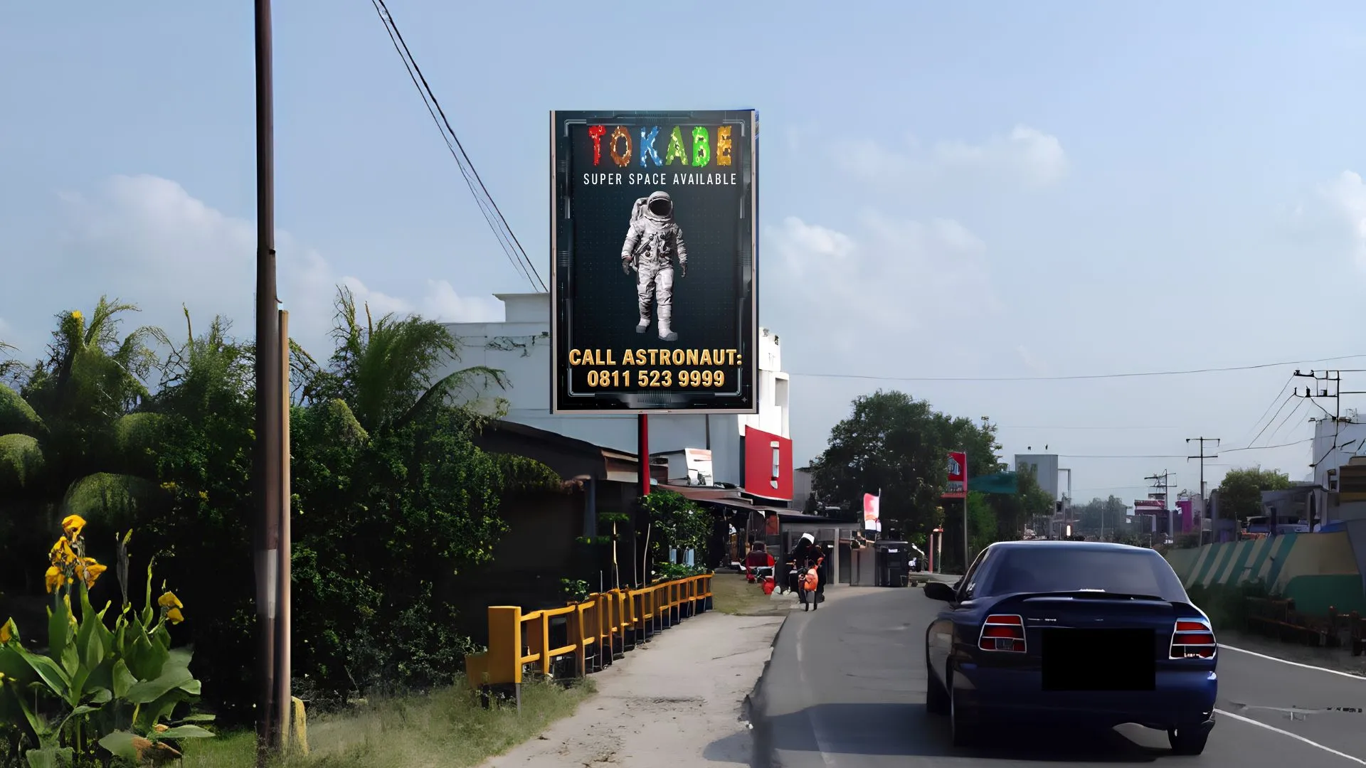 Sewa Reklame Billboard Tokabe.id - Jl. Medan - Tebing Tinggi Rampah Pekan, Sei Rampah - Billboard Tebing Tinggi