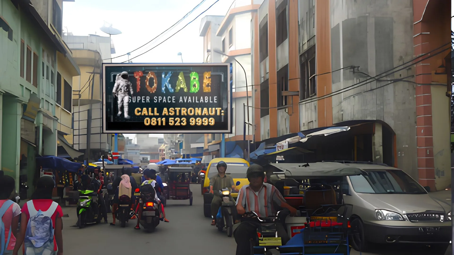 Sewa Reklame Billboard Tokabe.id - Jl. MT Haryono, Pasar Gambir, Tebing Tinggi - Billboard Tebing Tinggi