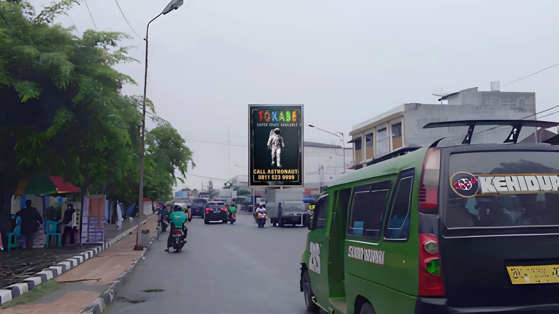 Sewa Reklame Billboard Tokabe.id - Jl. Asahan dekat Aspol, Pematang Siantar - Reklame Asahan Sumatera Utara