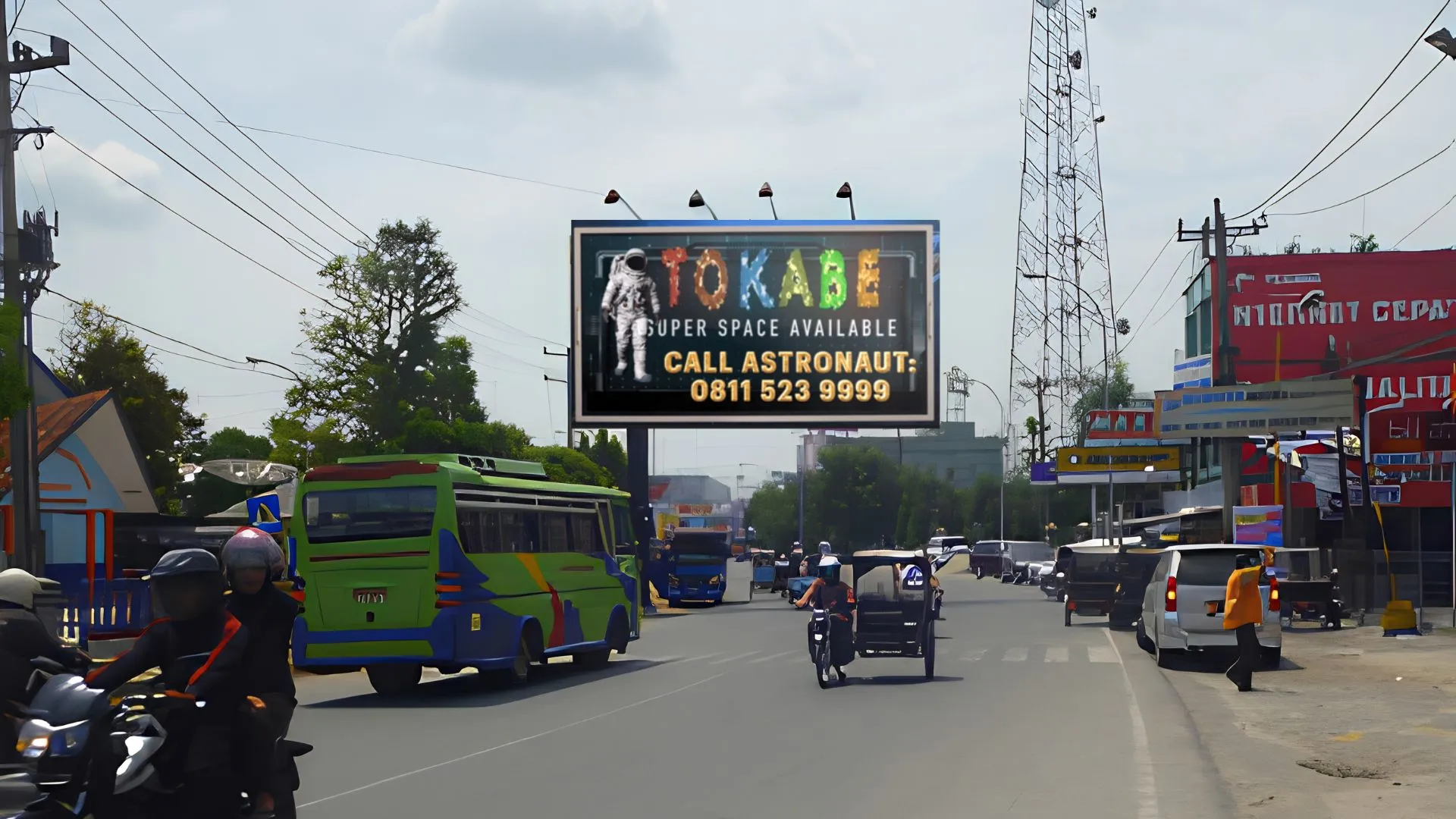 Sewa Reklame Billboard Tokabe.id - Jl. Ahmad Yani depan Suzuya Plaza, Rantau Prapat - Labuhan Batu - Sewa baliho Medan murah