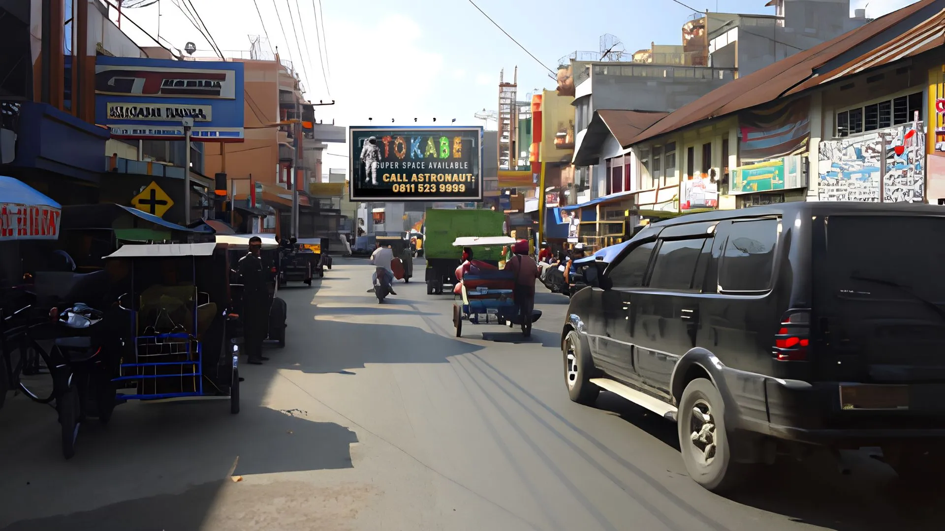 Sewa Reklame Billboard Tokabe.id - Jl. Sudirman Kota Pinang, Labuhan Batu Selatan - Pasang iklan billboard Medan