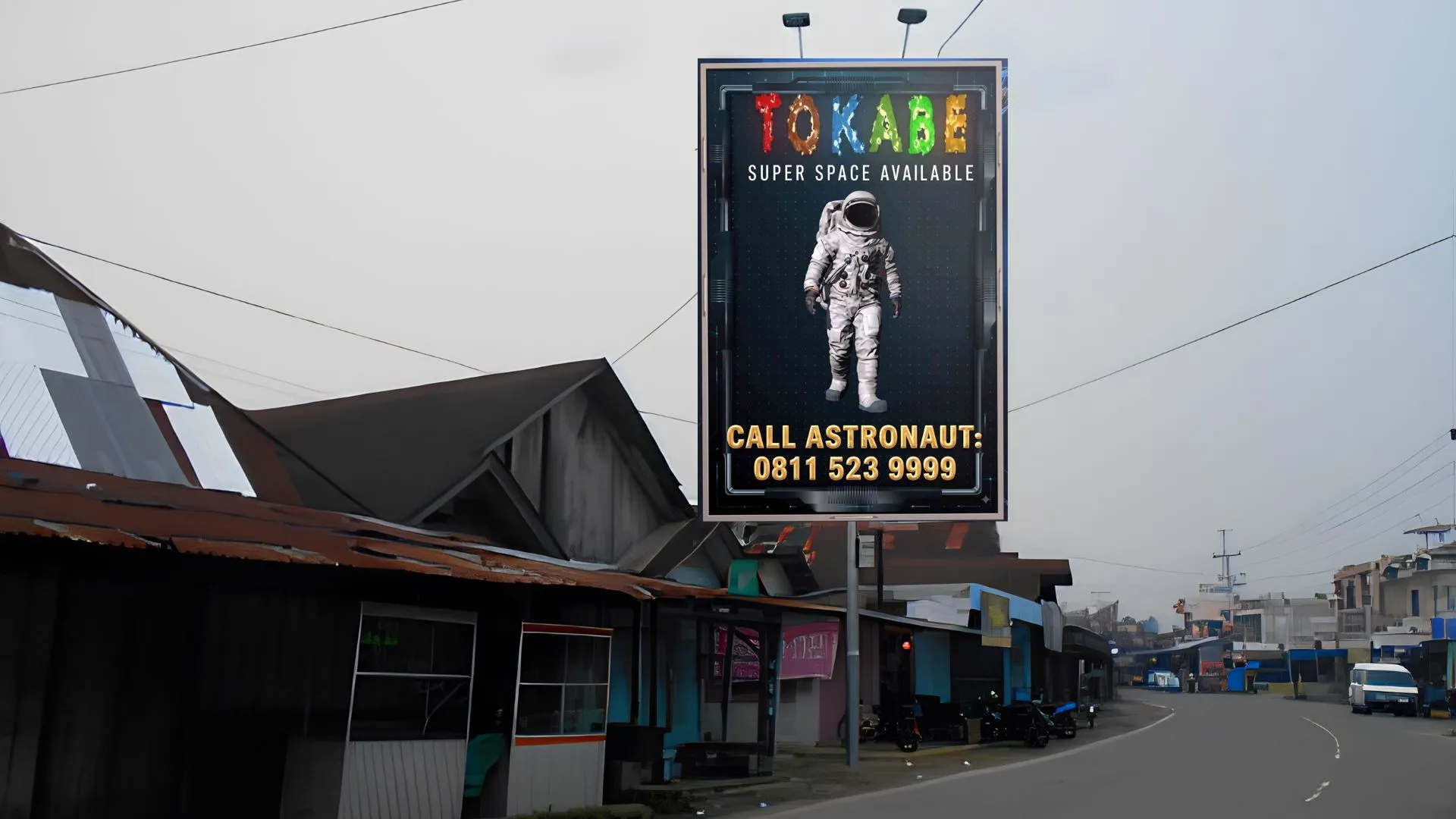 Sewa Reklame Billboard Tokabe.id - Jl. Sibuhuan Gunung Tua, Padang Lawas - Harga sewa billboard Medan