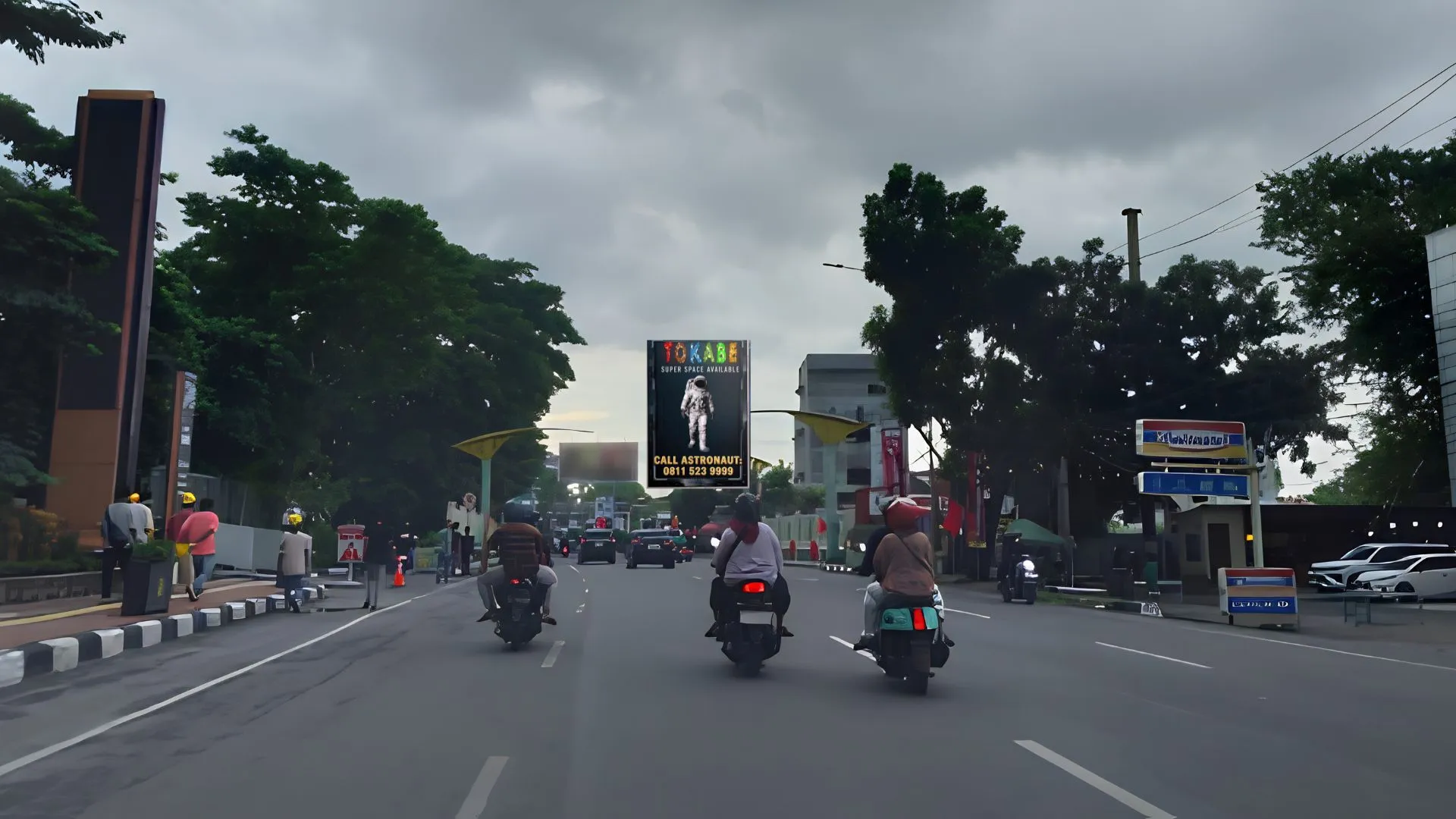 Sewa Reklame Billboard Tokabe.id - Jl. Guru Patimpus Sp. Jl. Sei Deli, Medan - Billboard Lintas Sumatera
