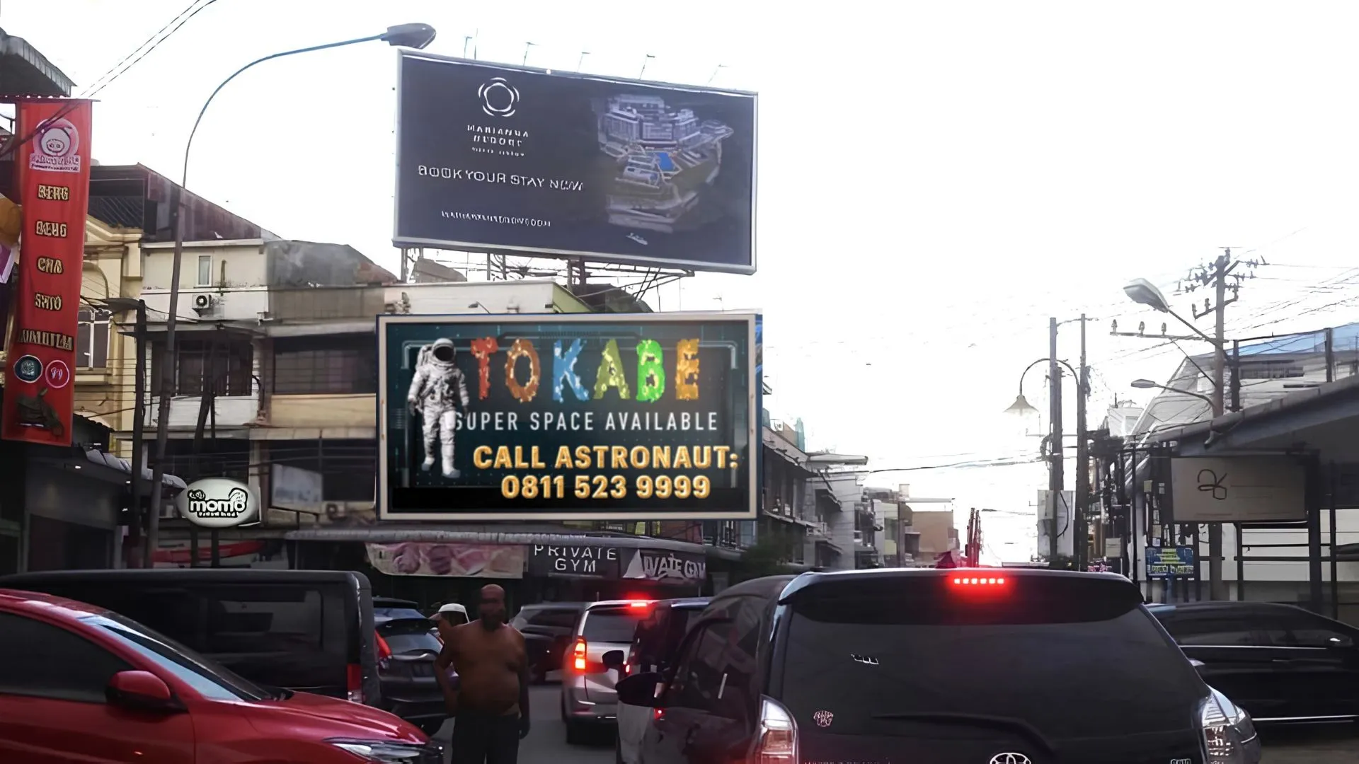 Sewa Reklame Billboard Tokabe.id - Jl. Sumatera Simp. Madong Lubis, Medan (Bawah) - Pasang iklan billboard Medan