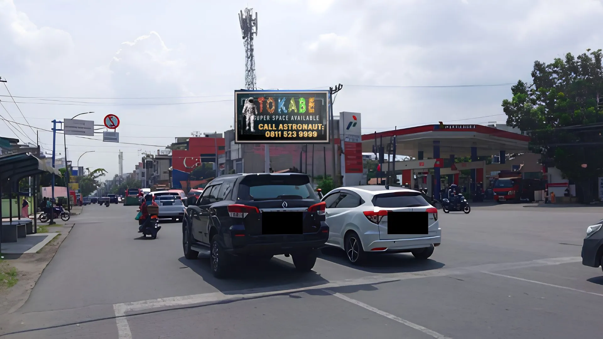 Sewa Reklame Billboard Tokabe.id - Jl. HM. Yamin Simp. Mabar, Medan - Titik billboard strategis Medan