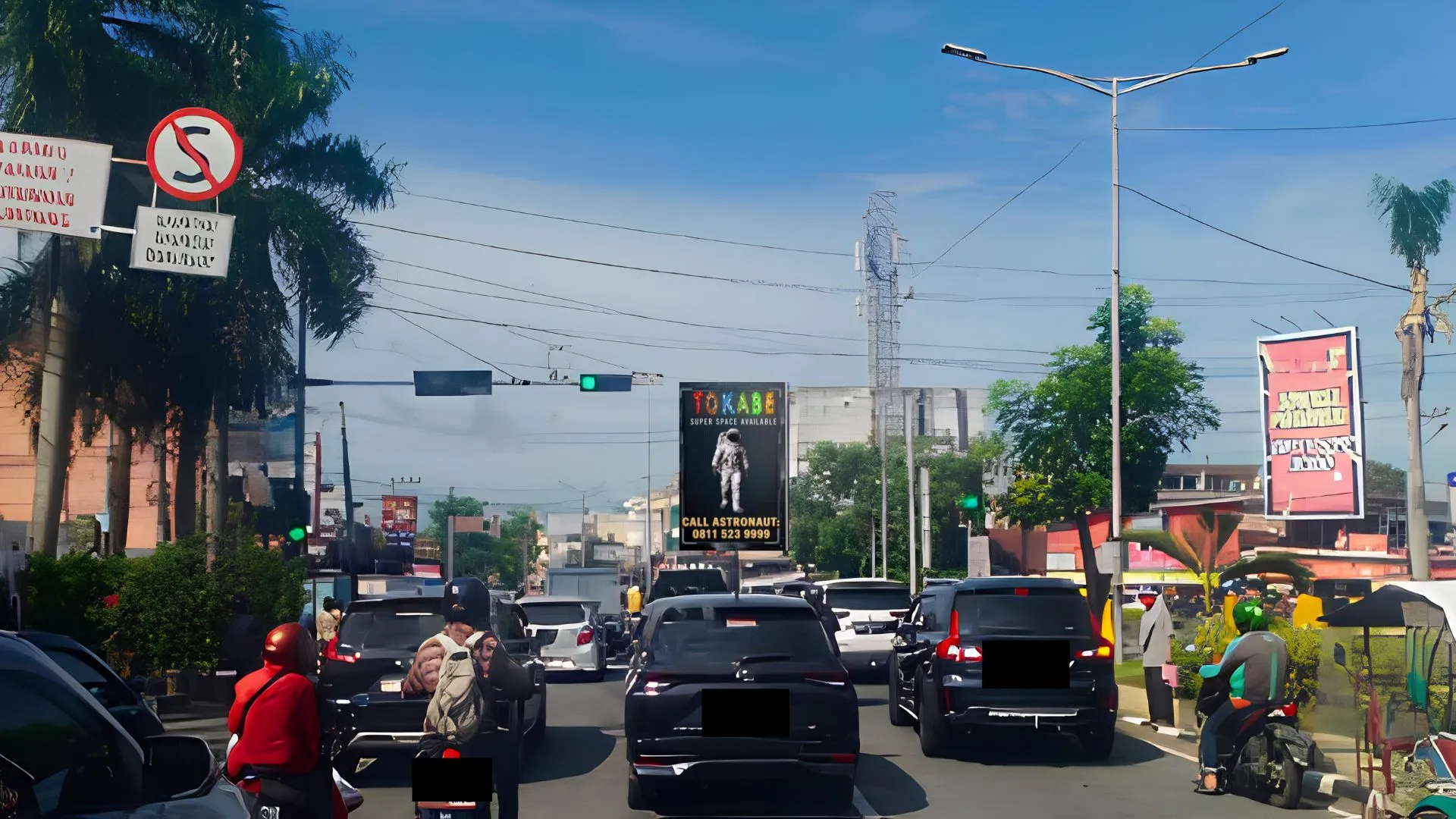 Sewa Reklame Billboard Tokabe.id - Jl. Kapten Muslim Simp. Jl. Gaperta (View dari Griya ke Kapten Muslim), Medan - Billboard Lintas Sumatera