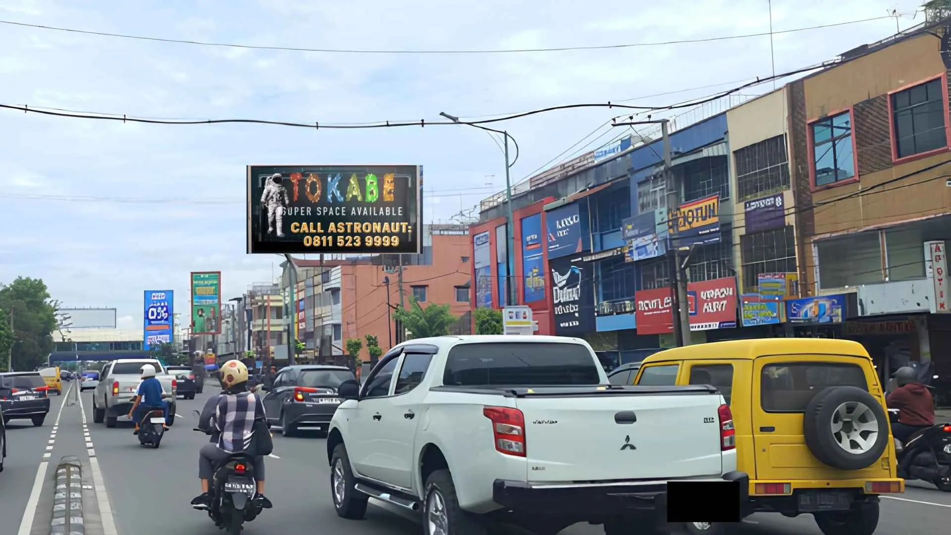 Sewa Reklame Billboard Tokabe.id - Jl. Gatot Subroto (Mitra Keramika) Sebelum Plaza Medan Fair, Medan - Jasa sewa billboard Medan