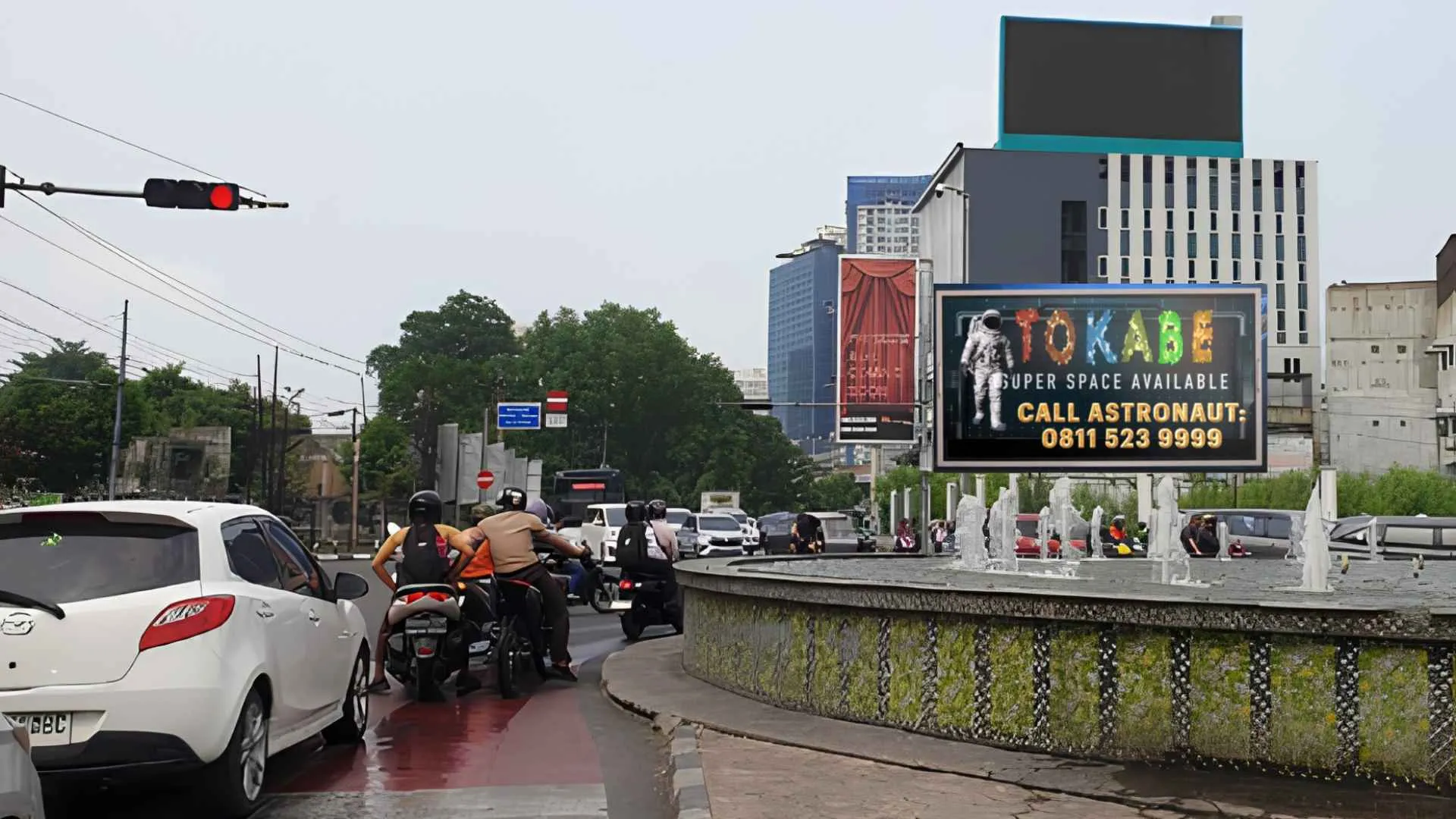 Sewa Reklame Billboard Tokabe.id - Jl. Gatot Subroto Simp. Jl. Guru Patimpus (Tugu SIB) Medan - Pasang iklan billboard Medan